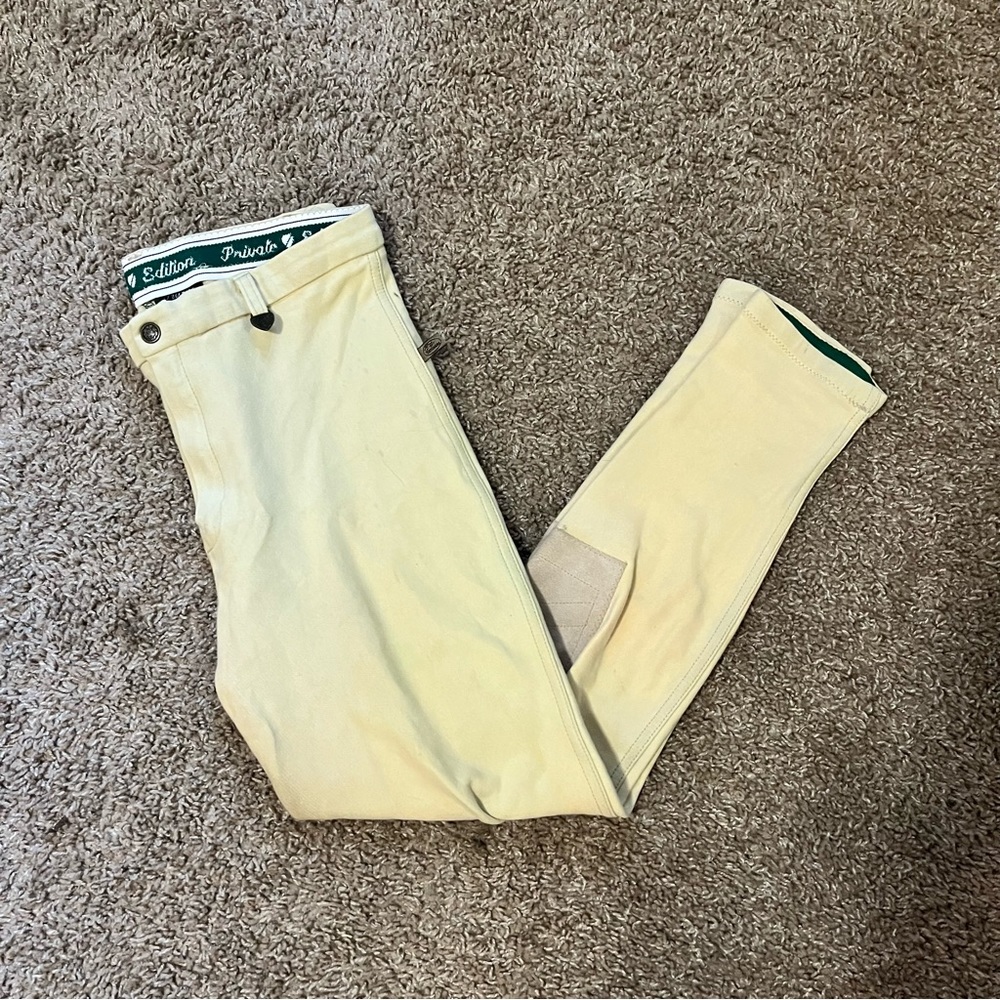 Women’s Size 32 Tan Private Edition Knee Patch Horseback Riding Breeches